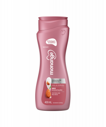 Hidratante Monange Leite de Amêndoas Hidratação Intensiva com Ação Desodorante